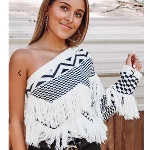 Hazel and Olive fringe sweater